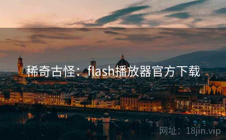 稀奇古怪：flash播放器官方下载
