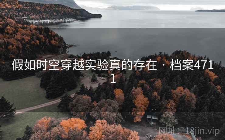 假如时空穿越实验真的存在 · 档案4711