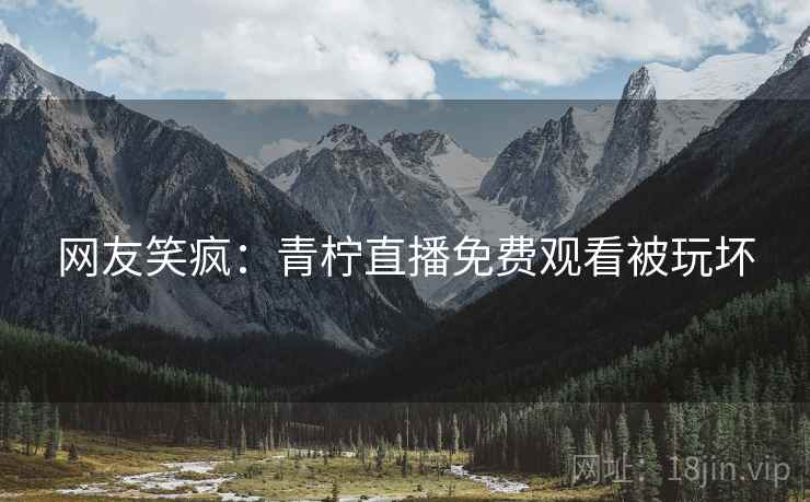 网友笑疯:青柠直播免费观看被玩坏