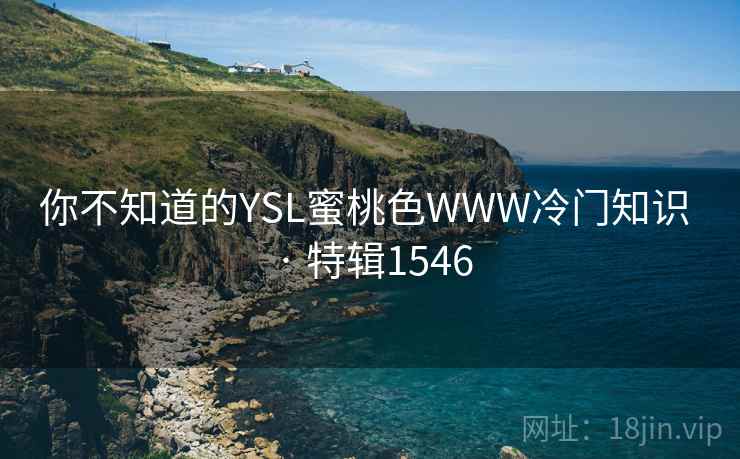 你不知道的YSL蜜桃色WWW冷门知识 · 特辑1546